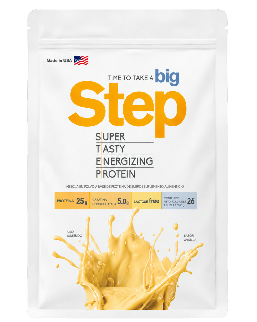 Proteína con Creatina Step — Vainilla