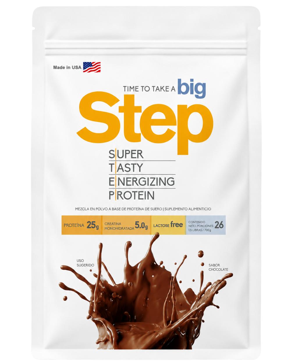 Proteína con Creatina Step — Chocolate
